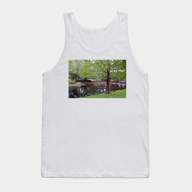 Park Geese Tank Top by Cynthia48